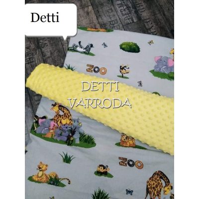   Zoo szafari - Minky babaágyneműk 2 részes (Paplan és párna)