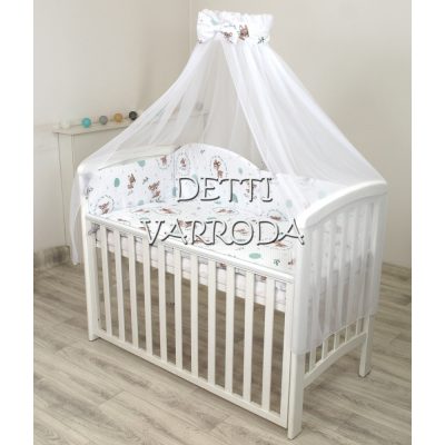 Őzike nyuszival - Babaágynemű garnitúra 4 részes