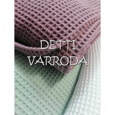   Fonott rácsvédő Waffle Tricolor - Sötét mályva - Menta 13 - Fehér 1 - 180 cm