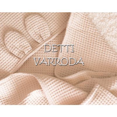 Kapucnis fürdőlepedő Waffle - Bézs