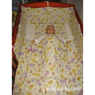   Szafari -  Babaágynemű garnitúrák 3 részes (Párna, paplan, fejvédő)