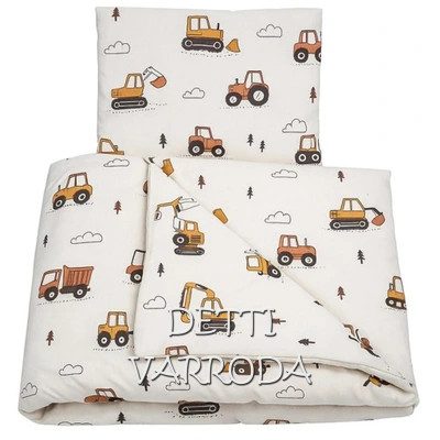   Traktor, kotrógép, daru - Ovis ágyneműhuzat vagy Ovis ágynemű garnitúra