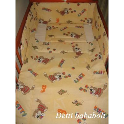   Cicás - Babaágynemű garnitúrák 3 részes (Párna, paplan, fejvédő)