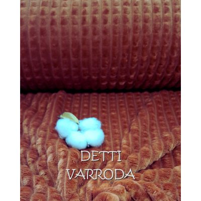   Jacquard Léda – Prémium minky anyag - Rozsda Őszies sütőtök