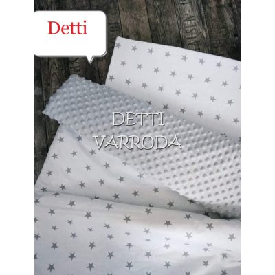   Csillagos - Minky babaágyneműk 2 részes (Paplan és párna)