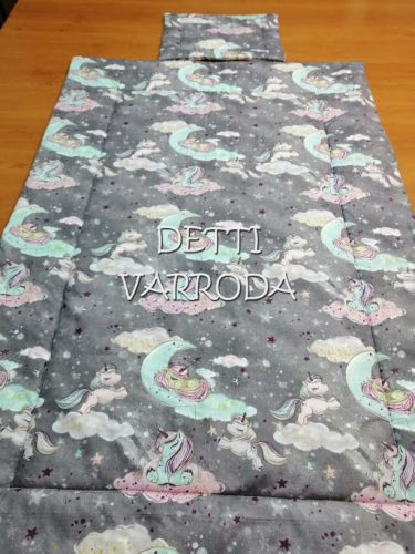 Unikornisok a Holdon szürke arany - Ovis ágyneműhuzat vagy Ovis ágynemű garnitúra