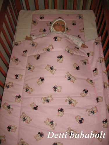 Maci szívvel - Babaágynemű garnitúra 2 részes