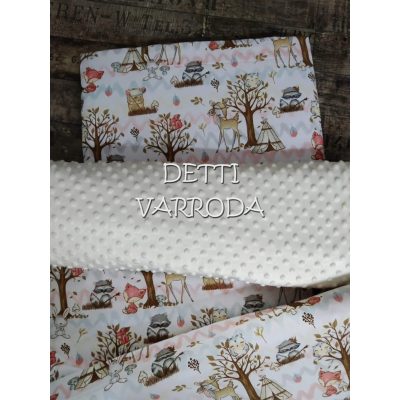   Sátras őzike - Minky babaágyneműk 2 részes (Paplan és párna)