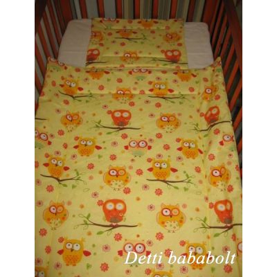 Bagoly faágon - Babaágynemű garnitúra 2 részes