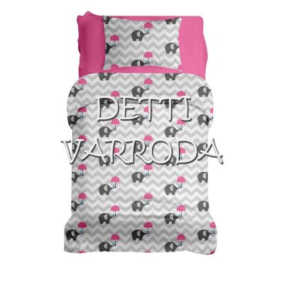   Elefánt pink esernyővel - Ovis ágyneműhuzat vagy Ovis ágynemű garnitúra