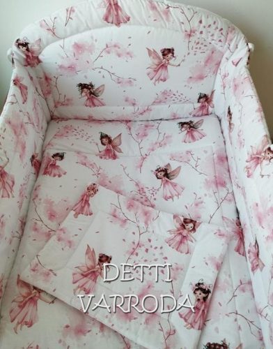 Tündérkék -  Babaágynemű garnitúrák 3 részes (Párna, paplan, fejvédő)