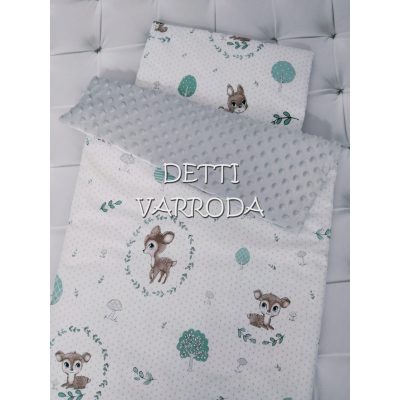 Őzike - Minky babaágyneműk 2 részes (Paplan és párna)