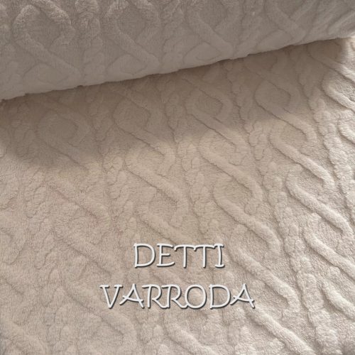 Ekrü egyszínű kötött dombor mintás wellsoft