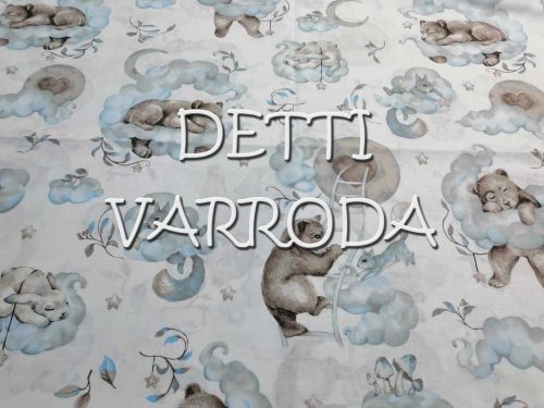 Maci, nyuszi, mókus a felhőkben - Kék