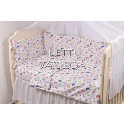   Pillangós -  Babaágynemű garnitúrák 3 részes (Párna, paplan, fejvédő)