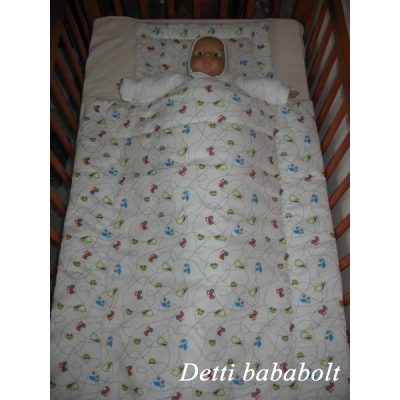 Apró járgányos - Babaágynemű garnitúra 2 részes