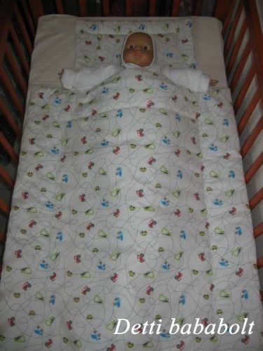 Apró járgányos - Babaágynemű garnitúra 2 részes