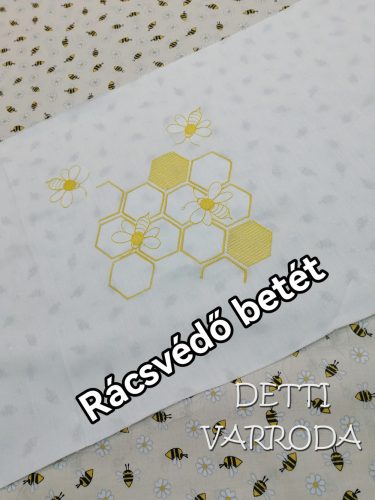 Maci méhecskével - Hímzett gyermekágynemű garnitúrák 5 részes