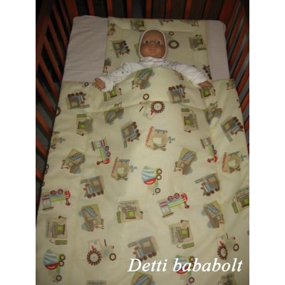 Munkagépes - Babaágynemű garnitúra 2 részes