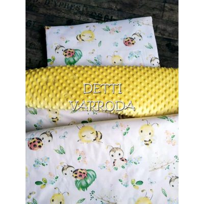   Méhecskék - Minky babaágyneműk 2 részes (Paplan és párna)