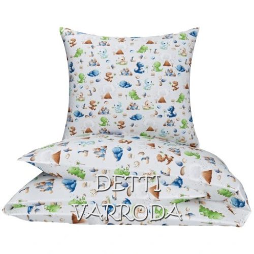 Dinó bébik / Kék - Ovis ágyneműhuzat vagy Ovis ágynemű garnitúra