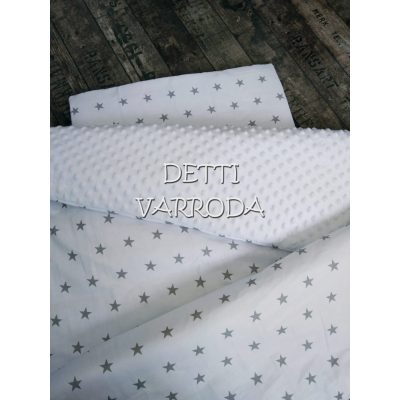   Csillagos - Minky babaágyneműk 2 részes (Paplan és párna)