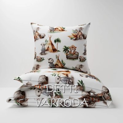   Szafari állatkák pizsamában - Ovis ágyneműhuzat vagy Ovis ágynemű garnitúra