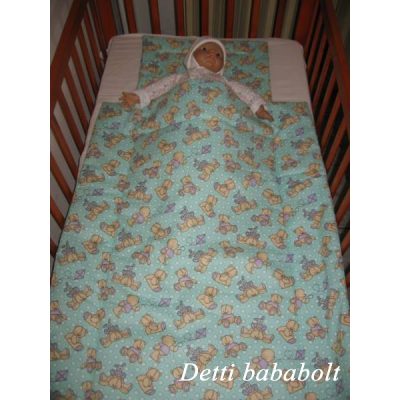 Maci nyuszival - Babaágynemű garnitúra 2 részes