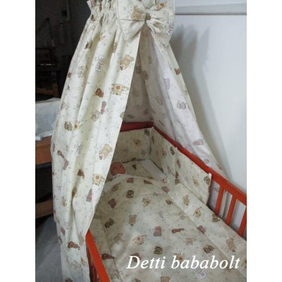 Cicák szívecskével - Babaágynemű garnitúra 4 részes