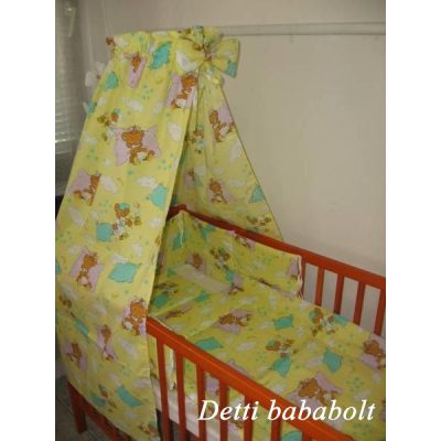 Alvós maci - Babaágynemű garnitúra 4 részes