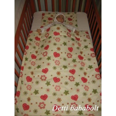 Szívecskés - Babaágynemű garnitúra 2 részes