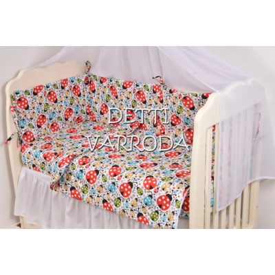   Katicabogarak - Babaágynemű garnitúrák 3 részes (Párna, paplan, fejvédő)