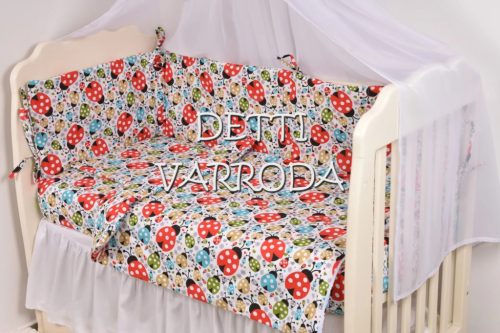 Katicabogarak - Babaágynemű garnitúrák 3 részes (Párna, paplan, fejvédő)