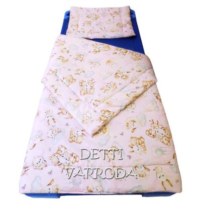   Alvó erdei állatkák / Rózsaszín - Ovis ágyneműhuzat vagy Ovis ágynemű garnitúra