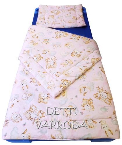 Alvó erdei állatkák / Rózsaszín - Ovis ágyneműhuzat vagy Ovis ágynemű garnitúra