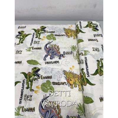   Dinók - Ovis ágynemű garnitúra hozzá illő derékaljjal és vállfás oviszsákkal és tornazsákkal és ágyneműtartó zsákkal