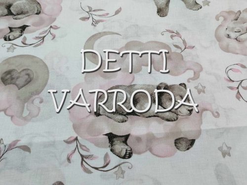 Maci, nyuszi, mókus a felhőkben - Rózsaszín