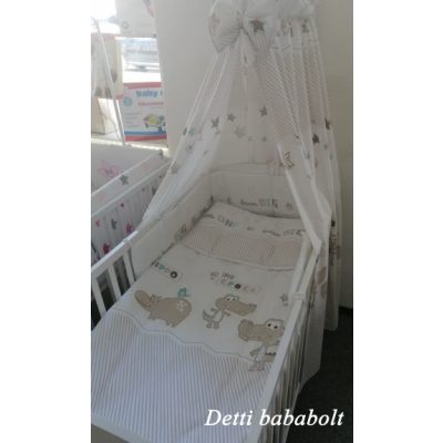 Krokodilos - Babaágynemű garnitúra 4 részes