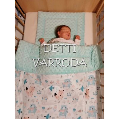   Maci sálban - Minky babaágyneműk 2 részes (Paplan és párna)