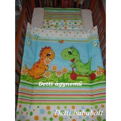 Dinós - Babaágynemű garnitúra 2 részes