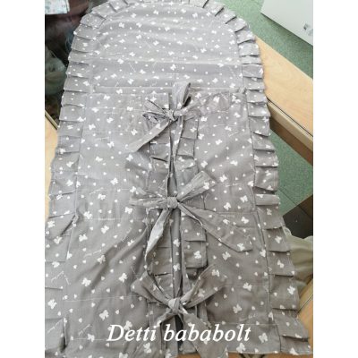 Masni szívecskés (szürke alapon) - Pólyahuzat