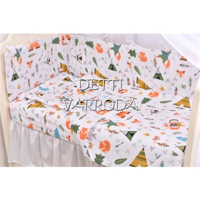   Sátras -  Babaágynemű garnitúrák 3 részes (Párna, paplan, fejvédő)