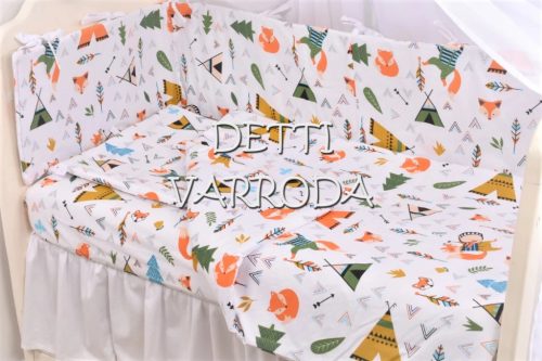 Sátras -  Babaágynemű garnitúrák 3 részes (Párna, paplan, fejvédő)