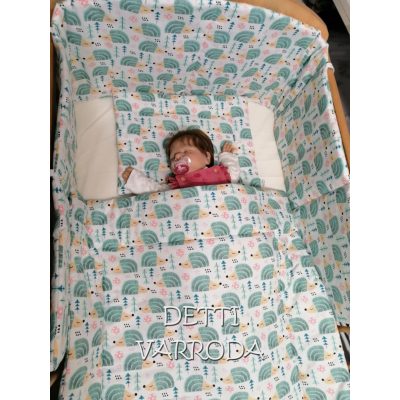   Sünis -  Babaágynemű garnitúrák 3 részes (Párna, paplan, fejvédő)