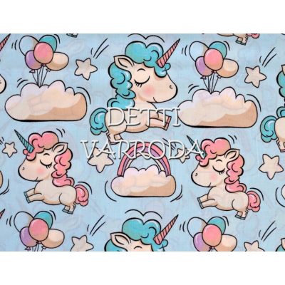 Unikornisok szivárványos Ovis lepedők fektetőre