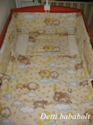 Bébi ágynemű szett 3 részes - Bárányka elefánttal