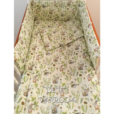   Állatkák a pitypangok között - Gyermekágynemű garnitúra 3 részes