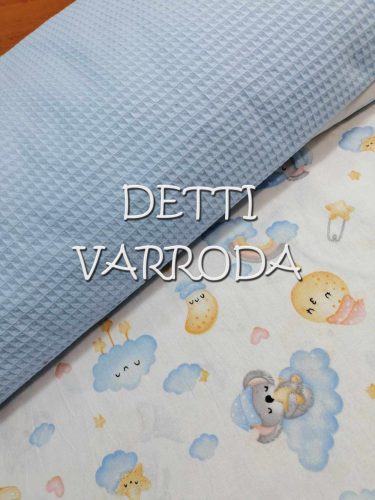 Alvó macik / kék - Babafészek Waffle