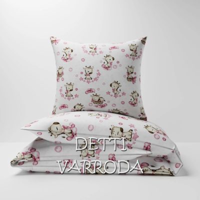   Zsiráfok / Rózsaszín - Ovis ágyneműhuzat vagy Ovis ágynemű garnitúra