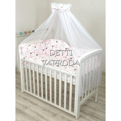 Szívecskés - Babaágynemű garnitúra 4 részes